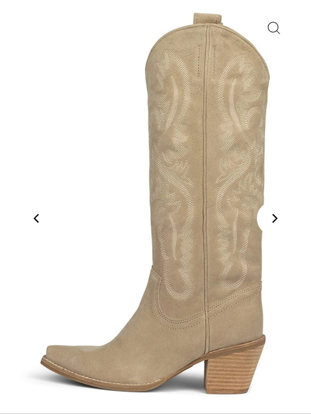 Suede Western Stitched Cowboy Boots